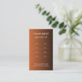 Elegant Modern Salon Spa Appointment Reminder Card 予約カード (スタンド正面)