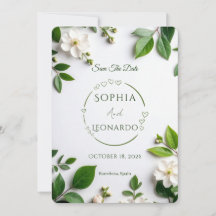 Elegant Modern Save the Date Card - Customizable