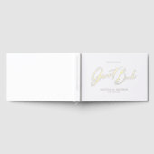 Elegant modern script minimalist wedding  ゲストブック (全面)
