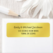 Elegant Modern Shimmering Golden Label for Couples ラベル (インサイチュ)