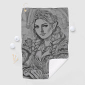 Elegant Modern Simple Custom Add Your Own photo ゴルフタオル (インサイチュ)