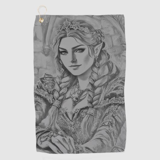 Elegant Modern Simple Custom Add Your Own photo ゴルフタオル (正面)