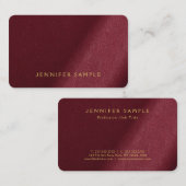 Elegant Modern Simple Design Gold Text Trendy 名刺 (正面/裏面)