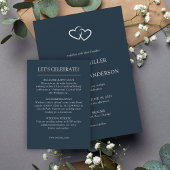 Elegant Modern Simple Elements Wedding エンクロージャーカード