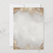 Elegant Modern Simple Gold Touch Sweet 16  招待状 (裏面)