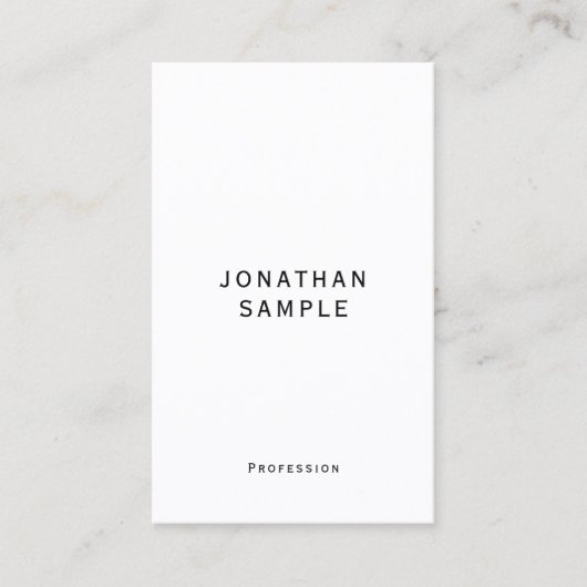 Elegant Modern Simple Template Vertical Business 名刺 (正面)
