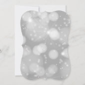 Elegant Modern Sparkly Christmas Party 招待状 (裏面)