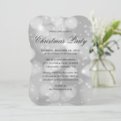 Elegant Modern Sparkly Christmas Party 招待状 (スタンド正面)