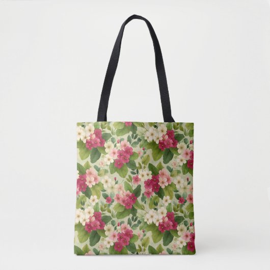 Elegant Modern Stylish Botanical Wildflower トートバッグ (正面)