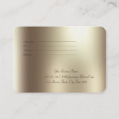 Elegant Modern Stylish Gold Confetti  割引カード (裏面)