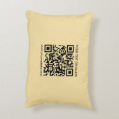 Elegant Modern Template Custom QR Code Gold Color アクセントクッション (裏面(縦))