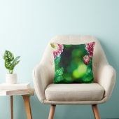 Elegant Modern Trendy Stylish Pink White Floral クッション (椅子)