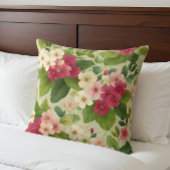 Elegant Modern Trendy Stylish Pink White Floral クッション