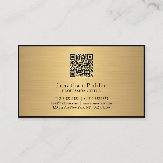 Elegant Modern Typography Script Bordeaux & Gold 名刺 (裏面)