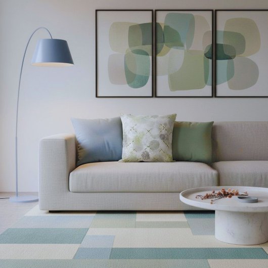 Elegant modern watercolor minimalist trendy  クッション