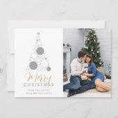 Elegant Modern Wedding Christmas Tree セーブザデート (正面)