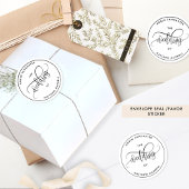 Elegant, Modern Wedding Envelope Seal/Favor ラウンドシール