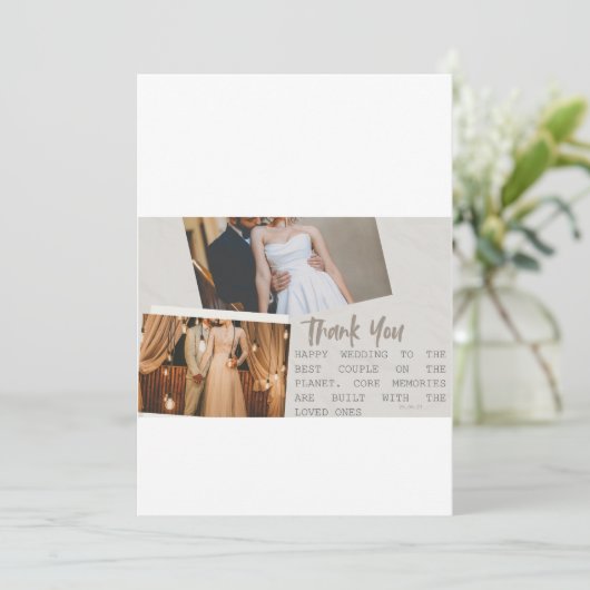 Elegant modern wedding invitation cards 招待状 (スタンド正面)