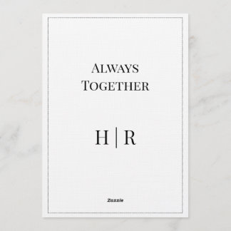 Elegant Modern Wedding Invitation | Timeless 招待状