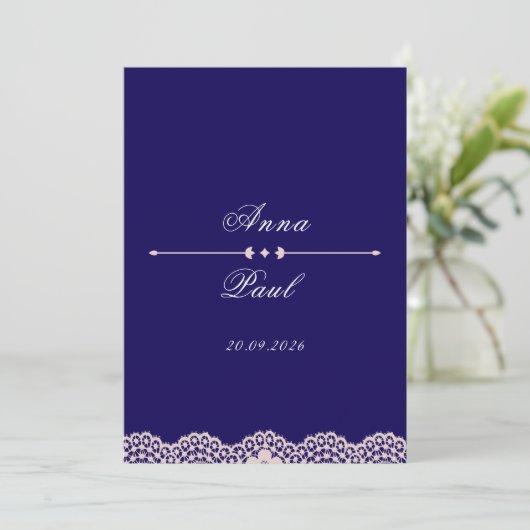 Elegant Modern Wedding Invite 招待状 (スタンド正面)