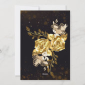 Elegant Modern Wedding Invite – Black & White シーズンカード (裏面)