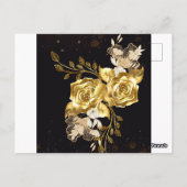 Elegant Modern Wedding Invite – Black & White ポストカード (裏面)