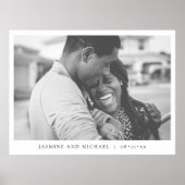 Elegant Modern Wedding Photo ポスター (正面)