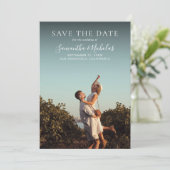 Elegant Modern Wedding Photo Save the Date セーブザデート (スタンド正面)