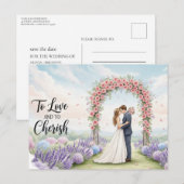 Elegant modern wedding postcard ポストカード (正面/裏面)