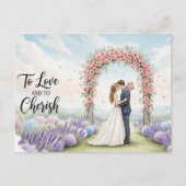 Elegant modern wedding postcard ポストカード (正面)
