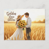 Elegant modern wedding Save The Date postcard ポストカード (正面)