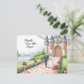 Elegant modern wedding Save The Date postcard ポストカード (スタンド正面)