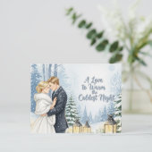 Elegant modern wedding Save The Date postcard ポストカード (スタンド正面)