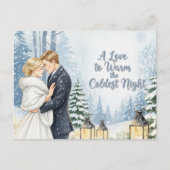 Elegant modern wedding Save The Date postcard ポストカード (正面)