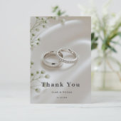 Elegant Modern Wedding Thank You Card サンキューカード (スタンド正面)