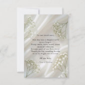 Elegant Modern Wedding Thank You Card サンキューカード (裏面)