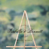 Elegant Modern Wedding Welcome Script Calligraphy アクリルサイン (ニュートラル)