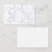 Elegant Modern White Marble 名刺 (正面/裏面)
