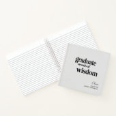 Elegant Modern Words Wisdom Graduation ノートブック (内部)