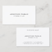 Elegant Modern Your Custom Text Simple Template 名刺 (正面/裏面)