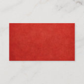 Élégant Moderne Chic Rouge et Or  名刺 (裏面)