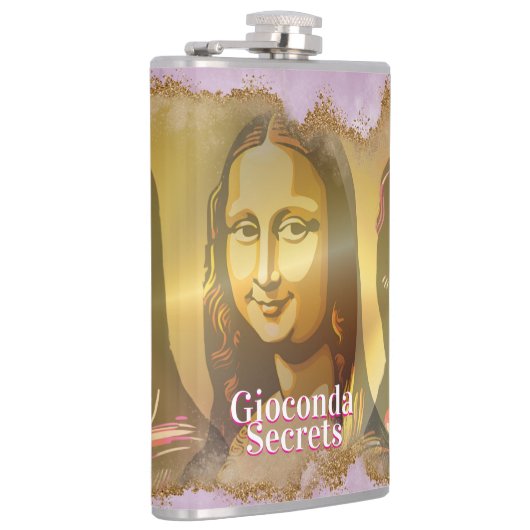 Elegant Mona Lisa Gioconda Leonardo Da Vinci フラスク (右)