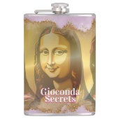 Elegant Mona Lisa Gioconda Leonardo Da Vinci フラスク (正面)