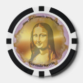 Elegant Mona Lisa Gioconda Leonardo Da Vinci ポーカーチップ (正面)