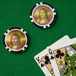 Elegant Mona Lisa Gioconda Leonardo Da Vinci ポーカーチップ