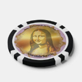 Elegant Mona Lisa Gioconda Leonardo Da Vinci ポーカーチップ (シングル)