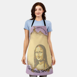 Elegant Mona Lisa Gioconda Leonardo Da Vinci Art エプロン