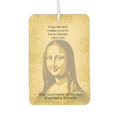 Elegant Mona Lisa Gioconda Leonardo Da Vinci Art カーエアーフレッシュナー (正面)