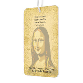 Elegant Mona Lisa Gioconda Leonardo Da Vinci Art カーエアーフレッシュナー