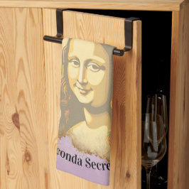 Elegant Mona Lisa Gioconda Leonardo Da Vinci Art キッチンタオル